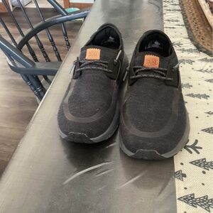 Hey Dude Men's Black and Brown Loafers